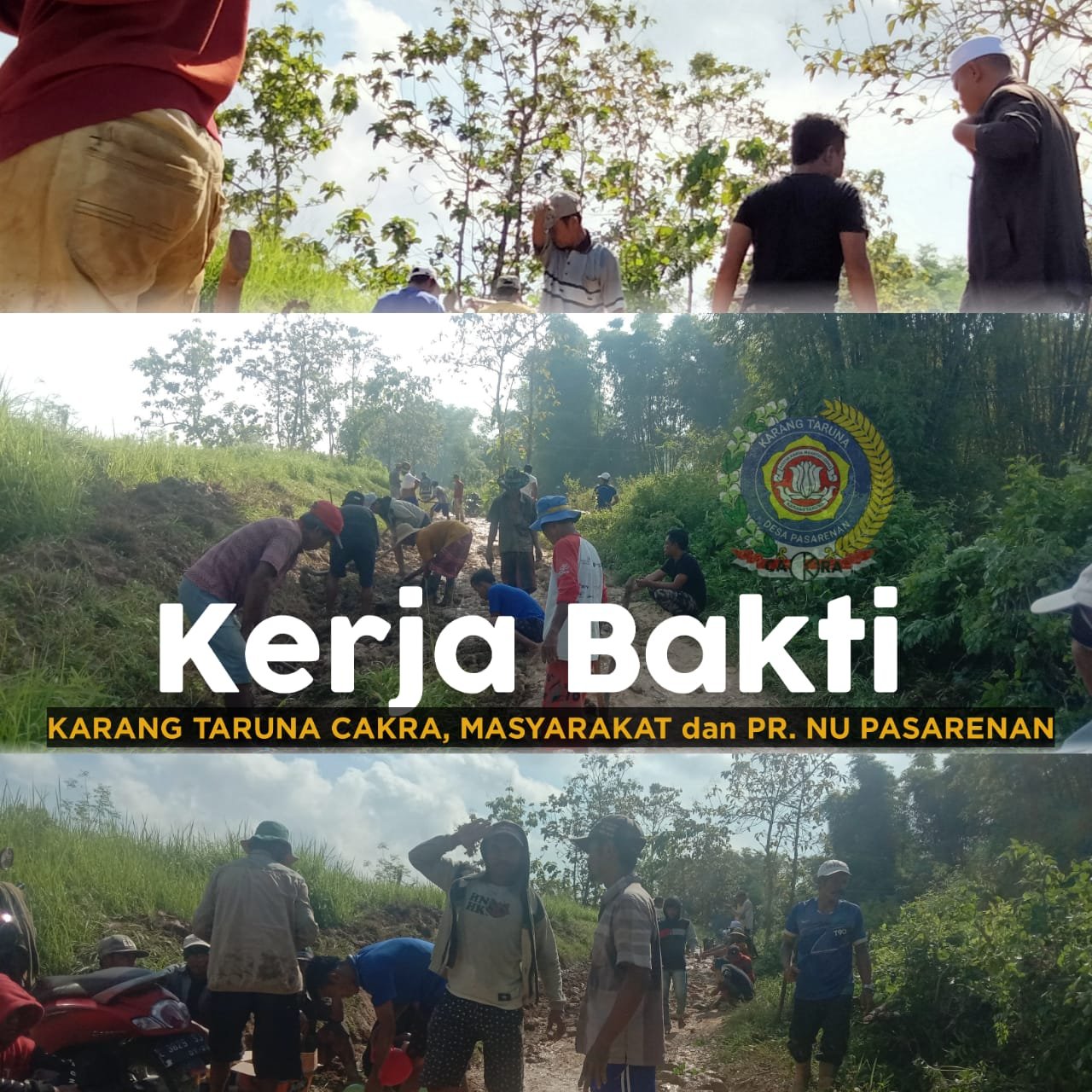 Antusias Gotong Royong Warga di Desa Pasarenan: Membangun Desa Bersih dan Nyaman