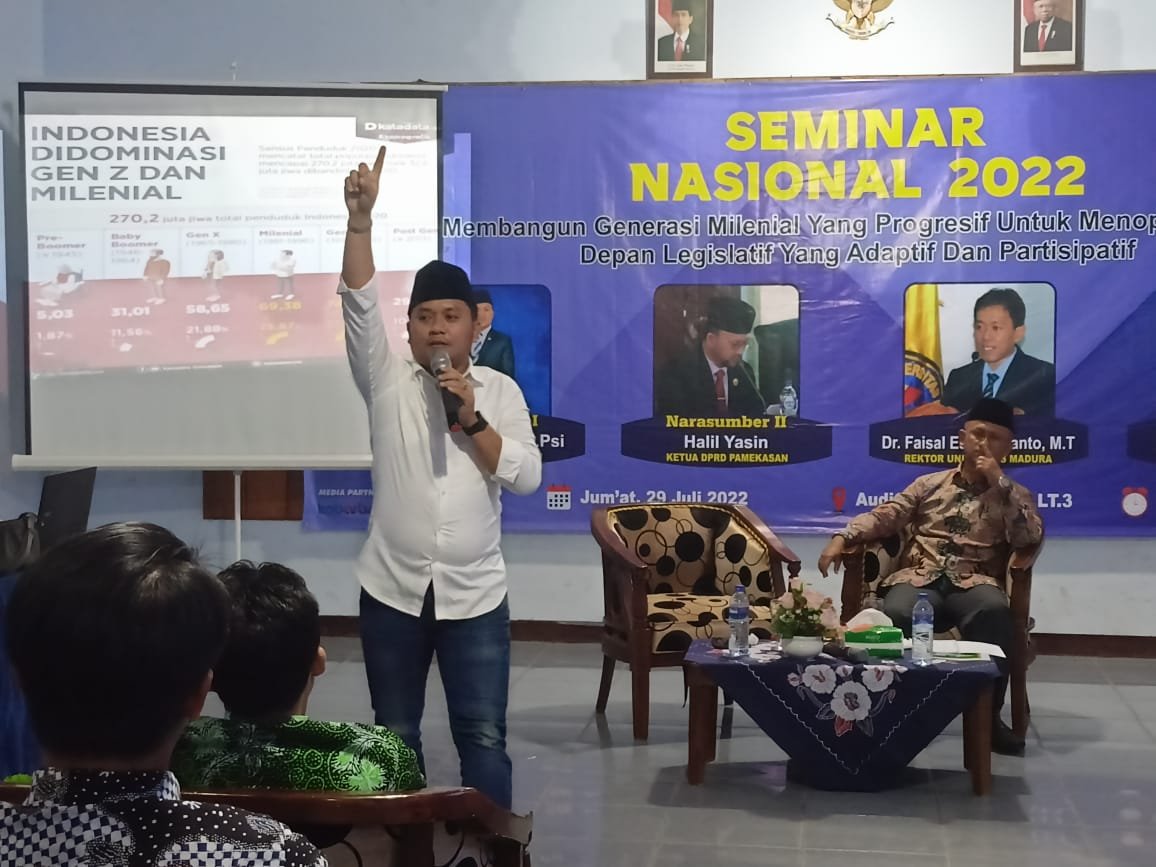 Hadiri Seminar Nasional, Slamet Ariyadi Gembleng Mahasiswa Menjadi Legislator Masa Depan