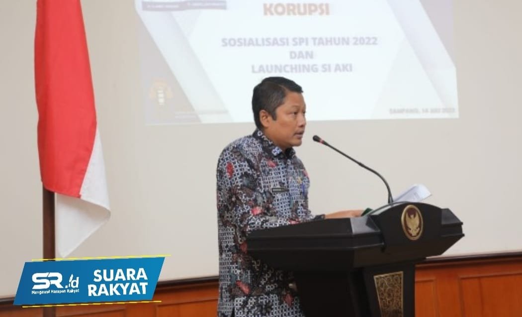 Inspektorat Sampang saat memberi sambutan