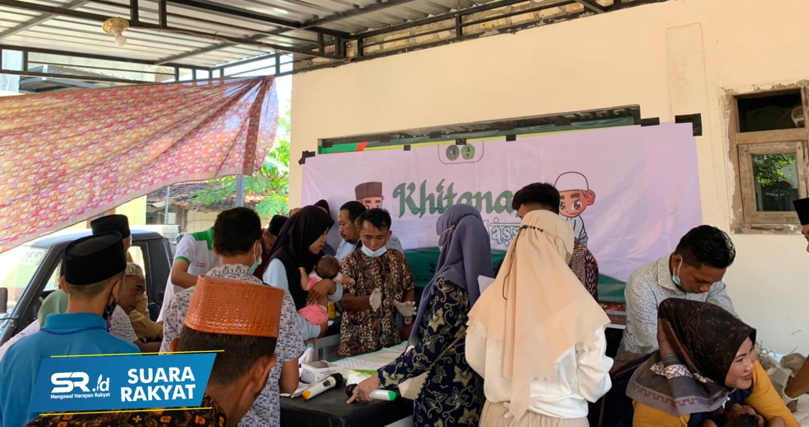 Acara Khitan masal secara gratis pada hari Selasa 26 Juli 2022 yang bertempat di desa bluuran Kec. Karang Penang