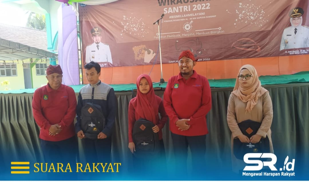 Lora Achmad Fauzi saat membuka secara simbolis Wirausaha Santri 2022 Kabupaten Sumenep