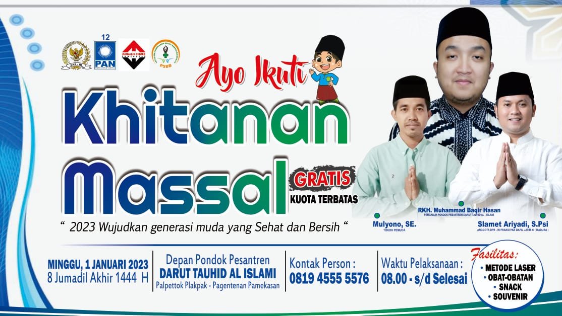 Buruan Daftar, Khitanan Massal Gratis di Pamekasan