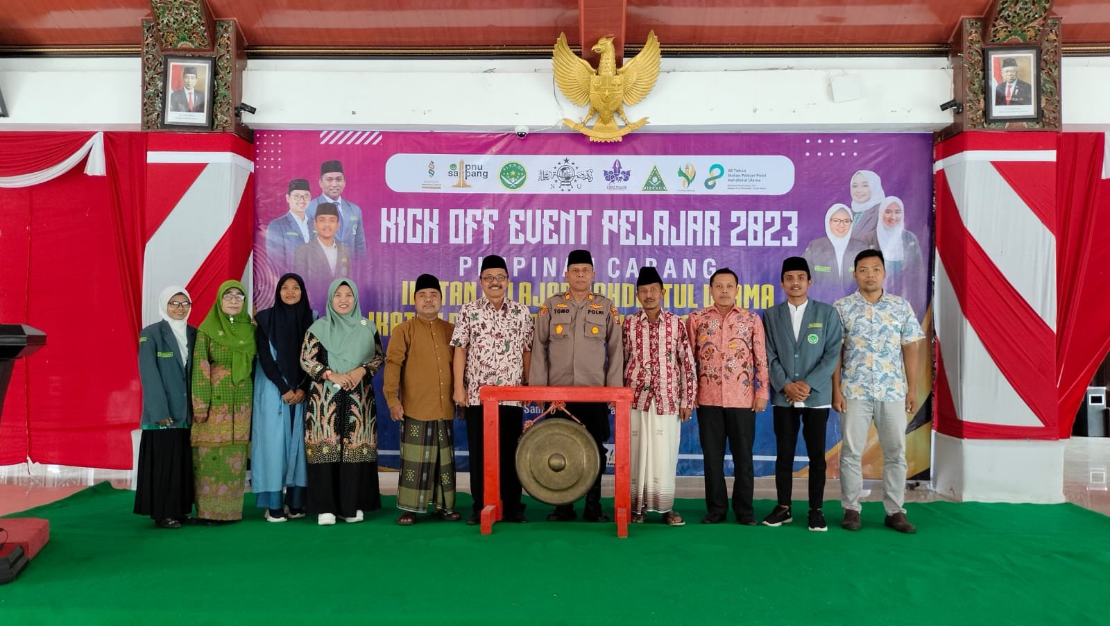 Acara pembukaan event pelajar 2023 oleh PC IPNU Sampang.