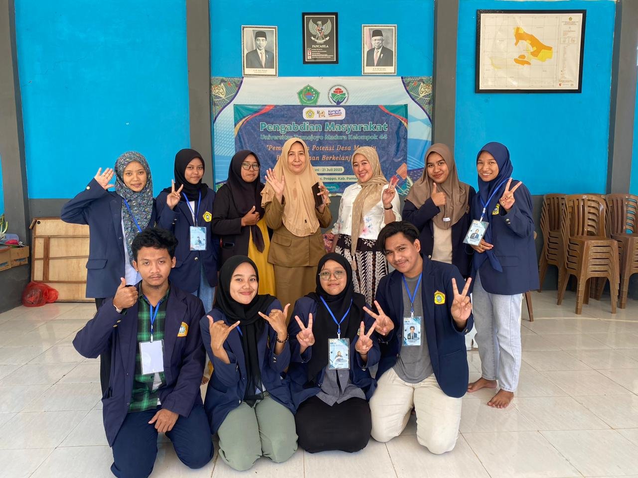 Cegah Stunting, Mahasiswa Pengabdian Masyarakat Kelompok 44 UTM Berhasil Olah Daun Kelor  Menjadi MPASI Di Desa Rangperang Laok