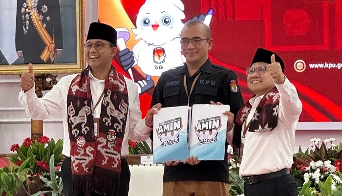 Pasangan Anies-Cak Imin Resmi Daftar ke KPU