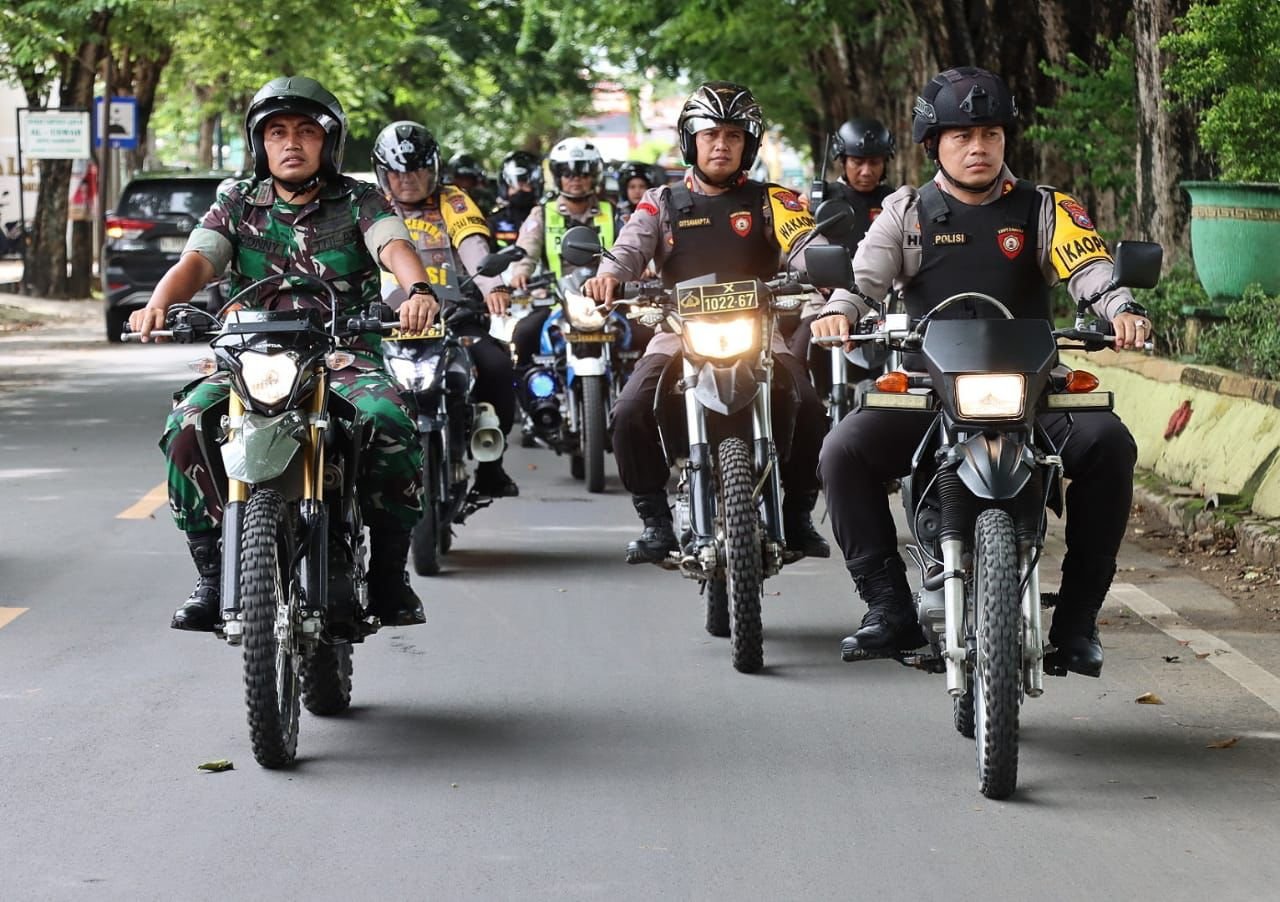 Polres Sumenep dan Kodim 0827 Gelar Patroli Skala Besar Menuju Pemilu 2024