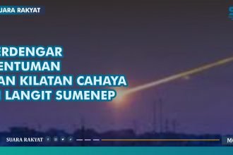 Terdengar Dentuman Misterius, Hingga Kilatan Cahaya di Langit Sumenep