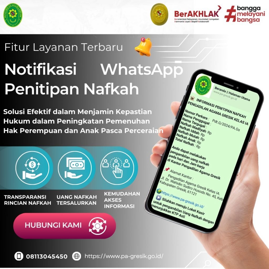 Dua mahasiswa UTM Bersama CPNS PA Gresik Bantu Hadirkan Notifikasi Nafkah Pasca Perceraian 2 Dua mahasiswa UTM Bersama CPNS PA Gresik Bantu Hadirkan Notifikasi Nafkah Pasca Perceraian