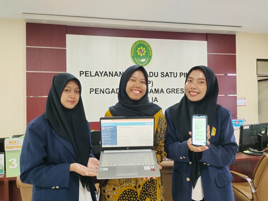 Dua Mahasiswa UTM Bantu PA Gresik Hadirkan Inovasi Notifikasi Nafkah, Lindungi Hak Perempuan dan Anak Pasca Perceraian