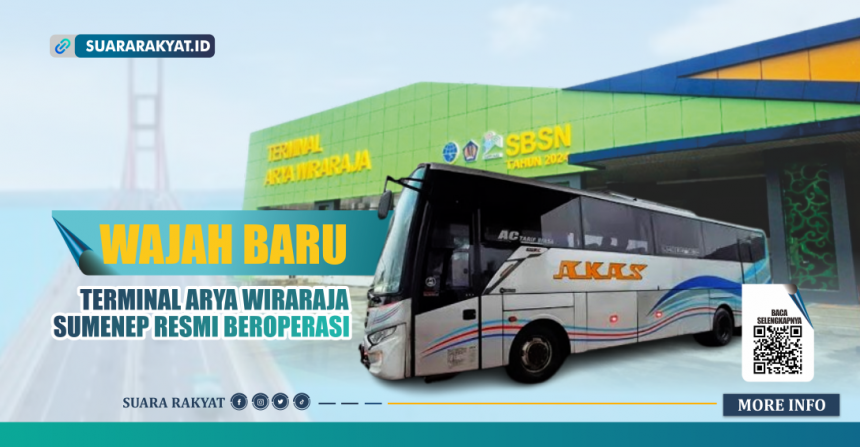 Wajah Baru Terminal Arya Wiraraja Sumenep Resmi Beroperasi