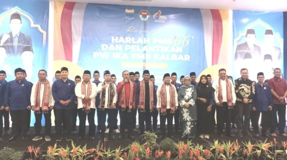 Pengurus PW IKA PMII Kalbar Resmi Dilantik, Slamet Ariyadi Tekankan Pentingnya Kekompakan dan Solidaritas