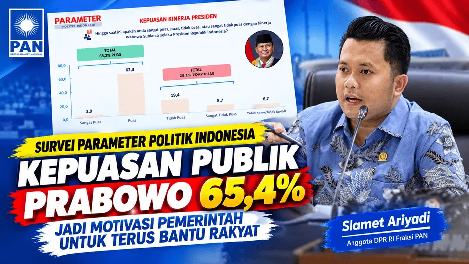 Survei PPI: 65,4 Persen Publik Puas terhadap Prabowo, Slamet Ariyadi: Jadi Motivasi untuk Terus Bantu Rakyat